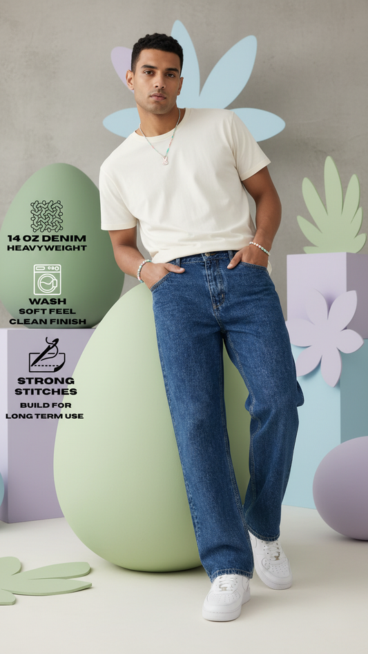Core Blue Denim Loose Fit