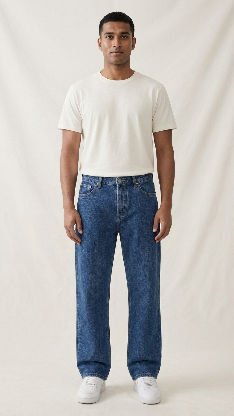 Core Blue Denim Loose Fit